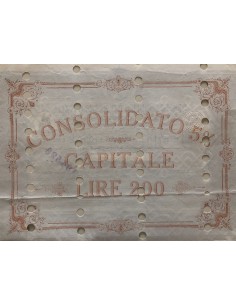 CARTELLA 200 LIRE - D.PUBBLICO CONSOLIDATO 5% REGNO... 2
