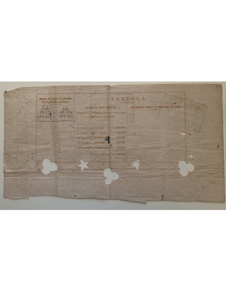 TITOLO PER BUONO DEL TESORO NOVENNALE - SECONDA SERIE ROMA 1931