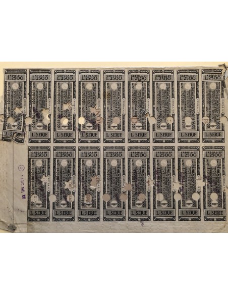 1942 /04 - BUONO DEL TESORO NOVENNALE A PREMI 5% LIRE 100.000 - ROMA