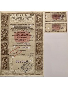 1992 - PRESTITO REDIMIBILE 12% - 1980 - CARTELLA... 2