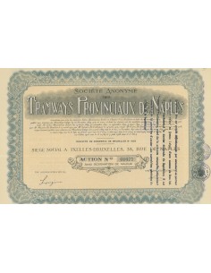 SOCIÉTÉ ANONYME DES TRAMWAYS PROVINCIAUX DE NAPLES 1 AZIONE BRUXELLES