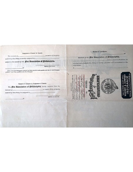 1910 - FIRE ASSOCIATION OF PHILADELPHIA