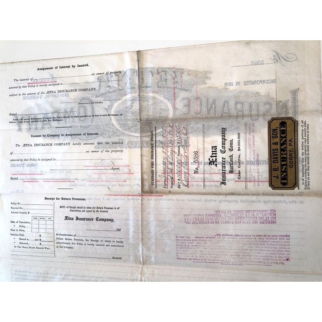 1906 - AETNA INSURANCE COMPANY