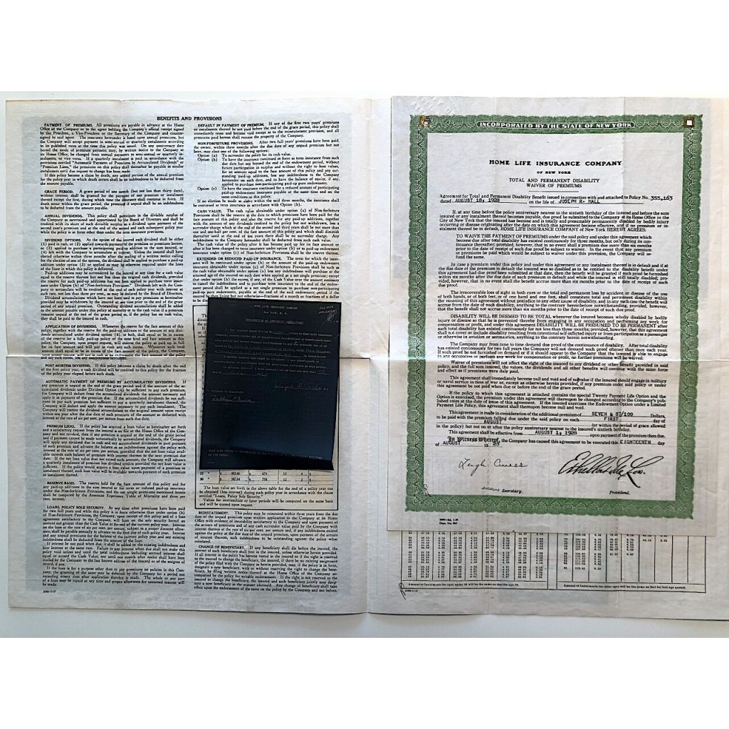 1928 - THE HOME LIFE INSURANCE COMPANY