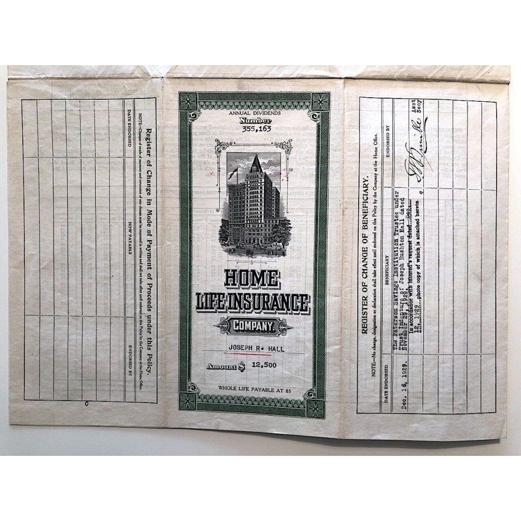 1928 - THE HOME LIFE INSURANCE COMPANY