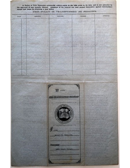 1910 - TRADESMEN'S TRUST COMPANY