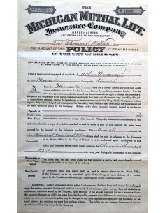 1923 - THE MICHIGAN MUTUAL LIFE INSURANCE COMPANY