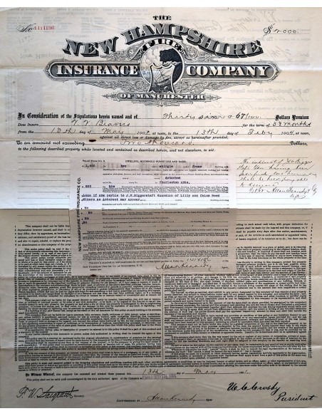 1901 - THE NEW HAMPSHIRE FIRE INSURANCE COMPANY