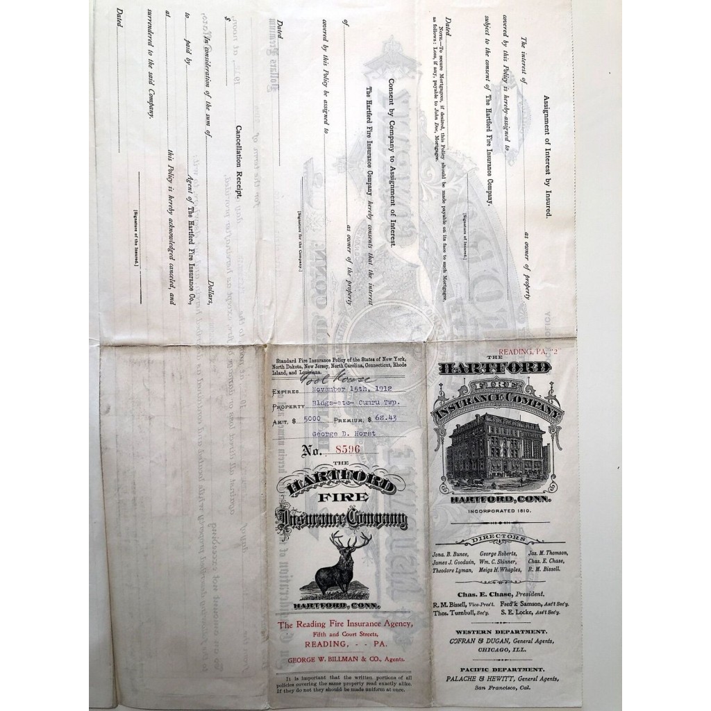 1910 - THE HARTFORD FIRE INSURANCE COMPANY