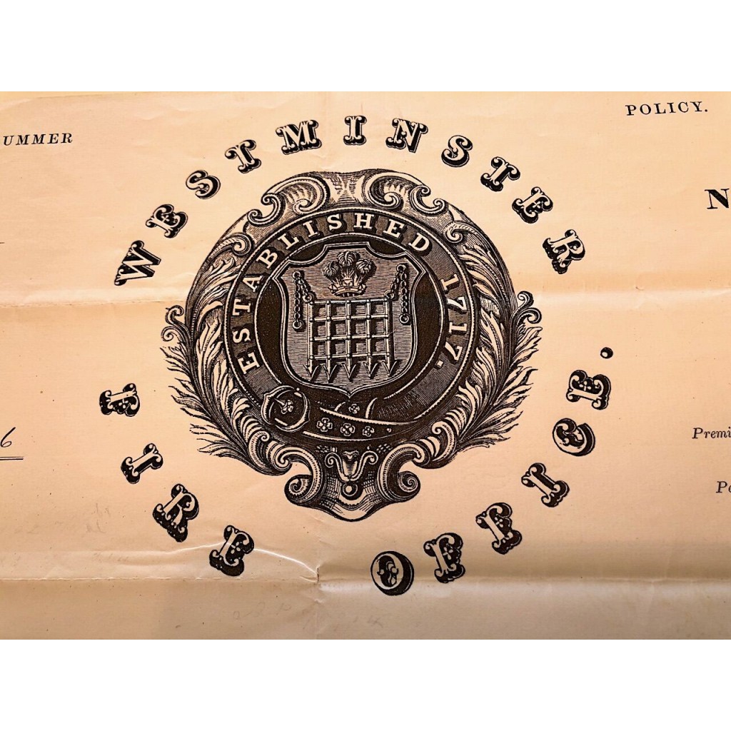 1877 - WESTMINSTER FIRE OFFICE