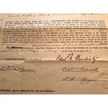 1877 - WESTMINSTER FIRE OFFICE