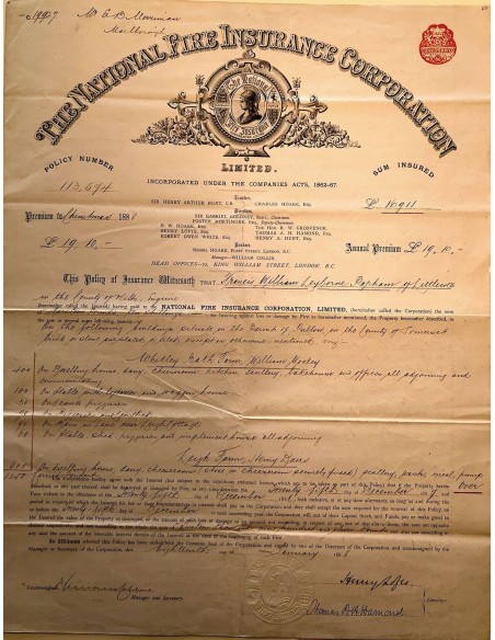 1888 - THE NATIONAL FIRE INSURANCE CORPORATION