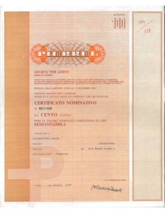 PIERREL 100 AZIONI NAPOLI 1975