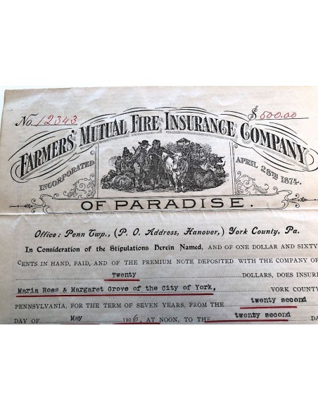 1906 - FARMERS' MUTUAL FIRE INSURANCE COMPANY