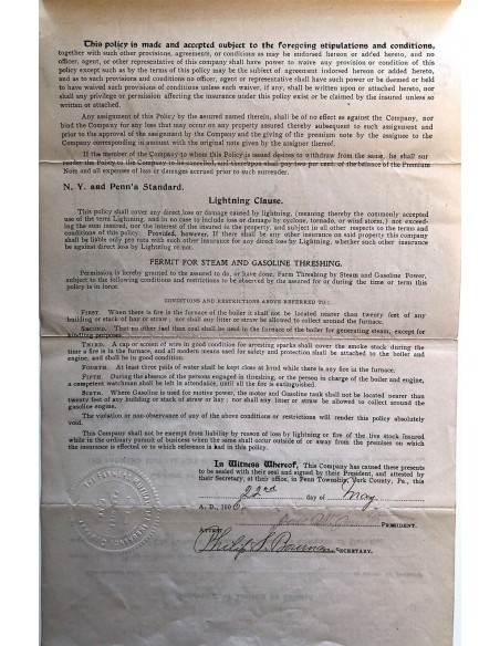 1906 - FARMERS' MUTUAL FIRE INSURANCE COMPANY