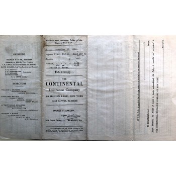 1913 - CONTINENTAL INSURANCE COMPANY OF THE CITY OF NEW YORK