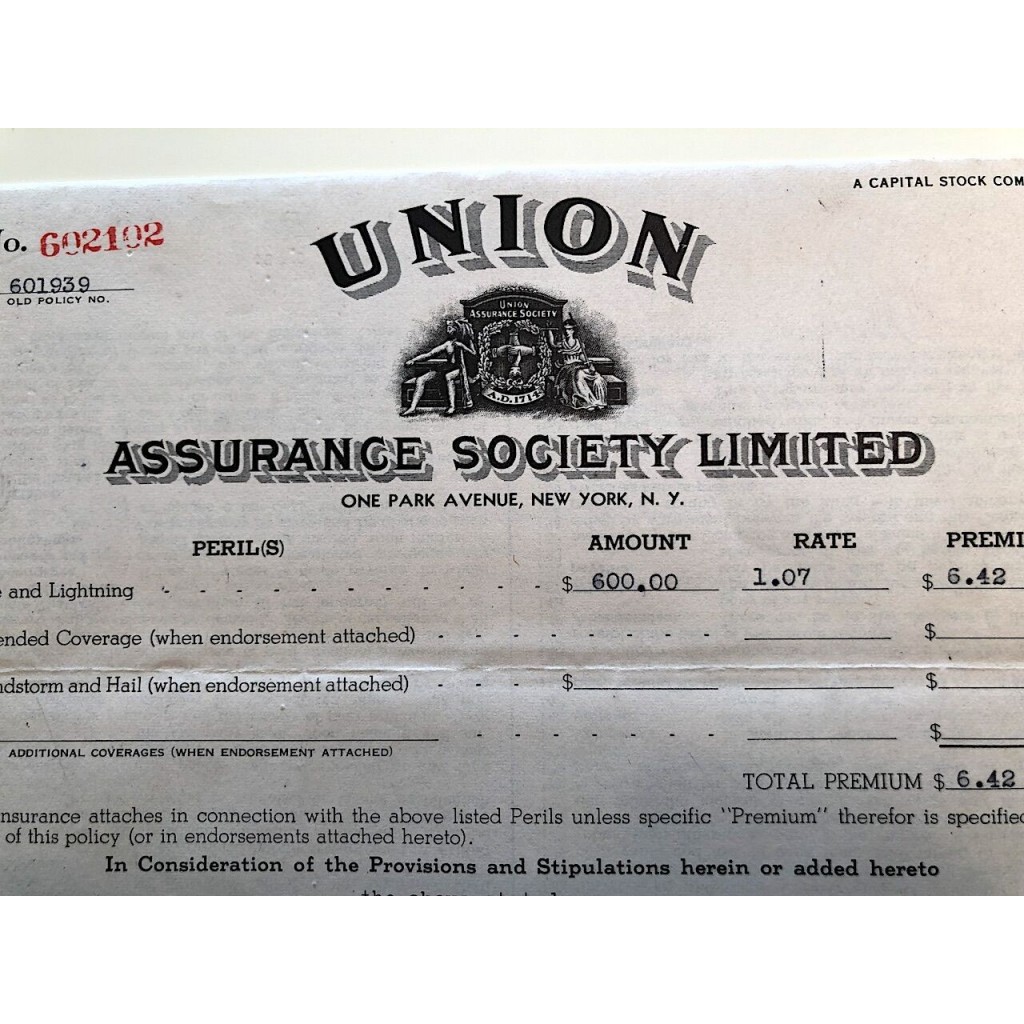 1944 - UNION - ASSURANCE SOCIETY LIMITED