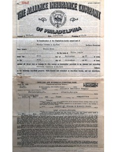 1937 - THE ALLIANCE INSURANCE COMPANY OF PHILADELPHIA