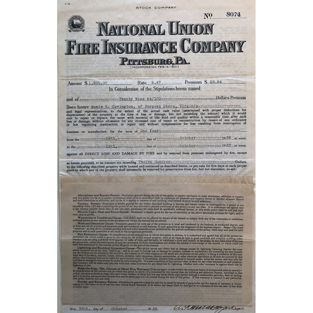 Insurance union trade fire national sign company National fire union insurance company claims