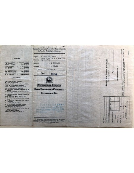 1936 - NATIONAL UNION FIRE INSURANCE COMPANY