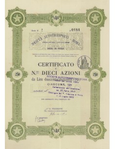 SOCIETA' AUTOTRASPORTI ROMA - 10 AZIONI