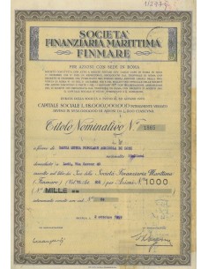 SOC. FINANZIARIA MARITTIMA FINMARE AZIONI ROMA