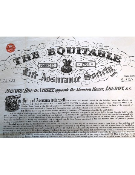 1922 - THE EQUITABLE LIFE ASSURANCE SOCIETY