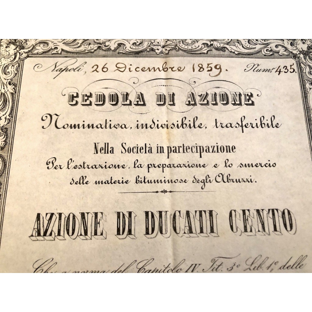 SOC. IN PART. PER L'ESTRAZIONE, LA PREPARAZIONE...