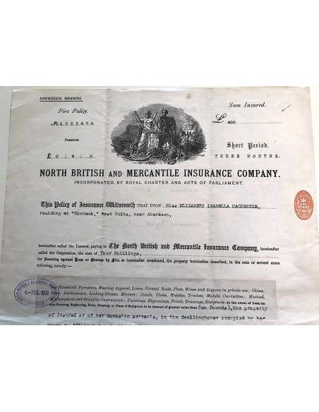 1909 - NORTH BRITISH AND MERCANTILE INSURANCE COMPANY
