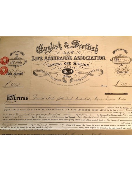 1909 - ENGLISH AND SCOTTISH LIFE ASSURANCE ASSOCIATION