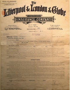 1907 - THE LIVERPOOL AND LONDON AND GLOBE INSURANCE COMPANY