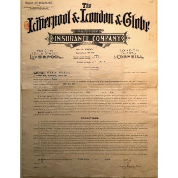 1907 - THE LIVERPOOL AND LONDON AND GLOBE INSURANCE COMPANY