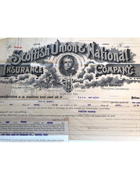 1908 - SCOTTISH UNION AND NATIONAL INSURANCE COMPANY