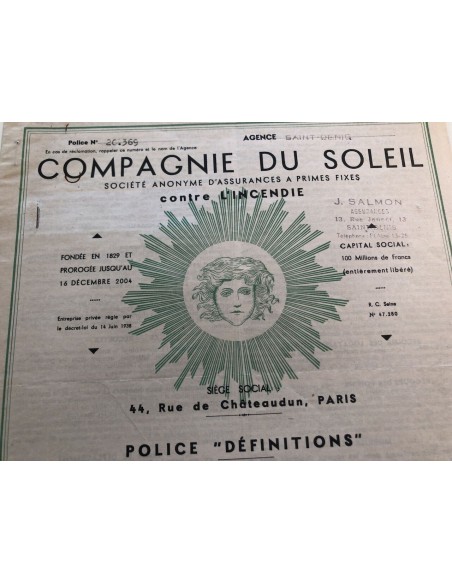 1953 - COMPAGNIE DU SOLEIL