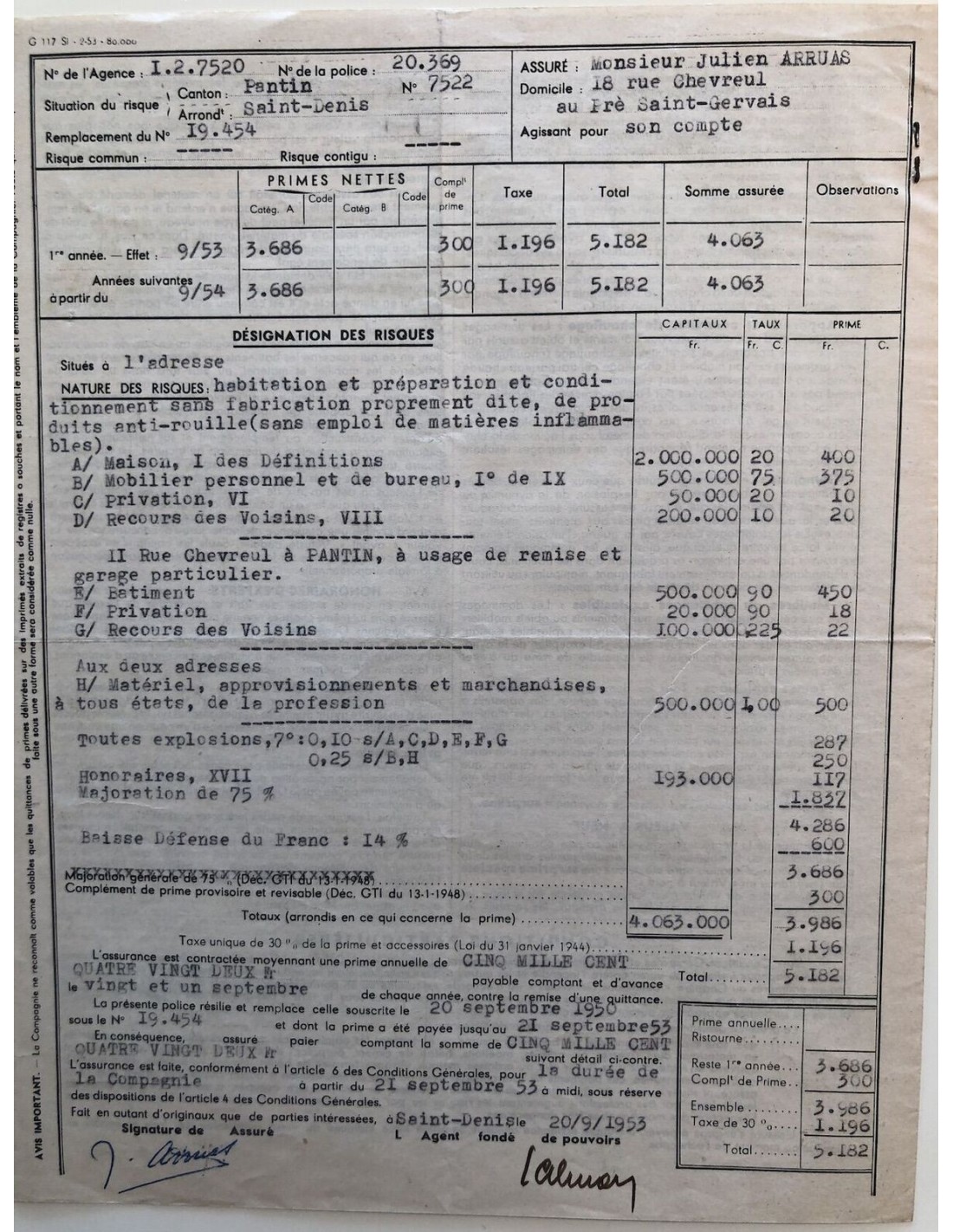 1953 - COMPAGNIE DU SOLEIL