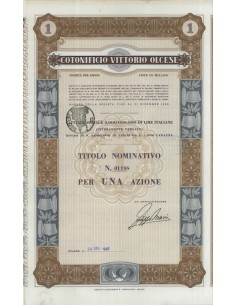 COTONIFICIO VITTORIO OLCESE - UNA AZIONE MILANO 1985