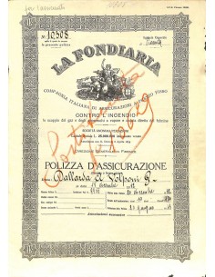 1932 - LA FONDIARIA - COMP. ITAL. DI ASSIC. A PREMIO...