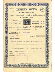 1920 - COMPAGNIA ANONIMA D'ASSICURAZIONE CONTRO I DANNI...