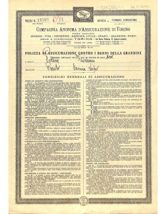 1931 - COMPAGNIA ANONIMA D'ASSICURAZIONE DI TORINO -...